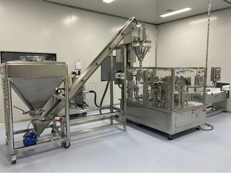 蛋白質(zhì)包裝機(jī)客戶現(xiàn)場(chǎng)